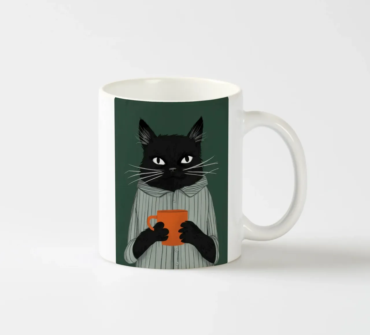 L'ora del tè felino tazza in ceramica da FadeAura