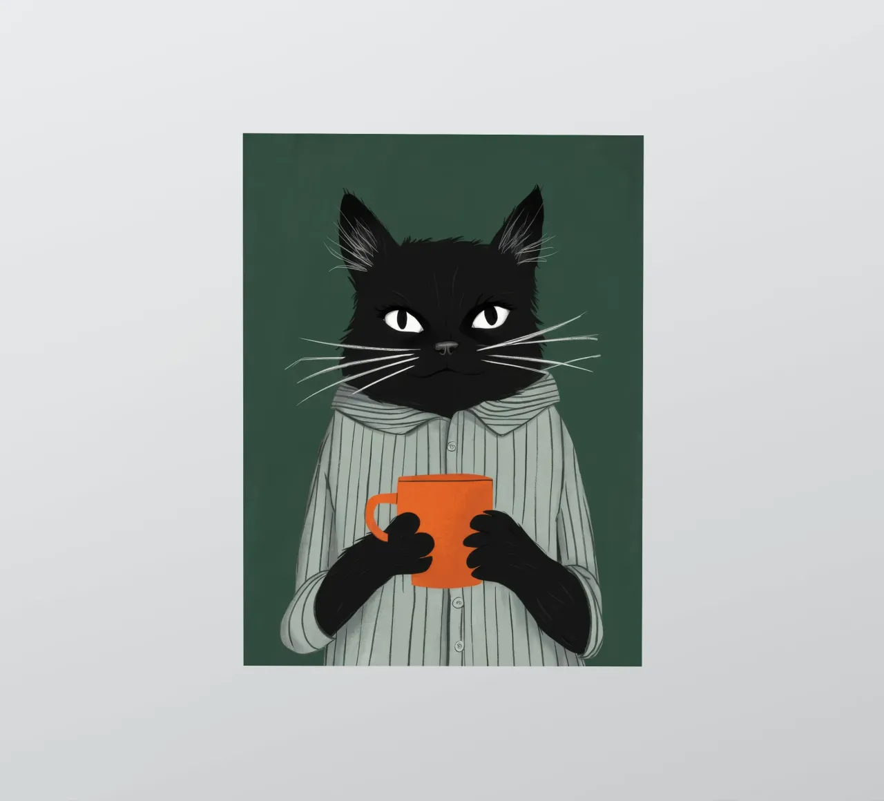Feline Tea Time sticker by FadeAura