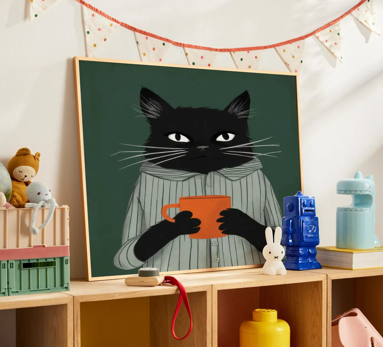 L'ora del tè felino carta hahnemühle da FadeAura