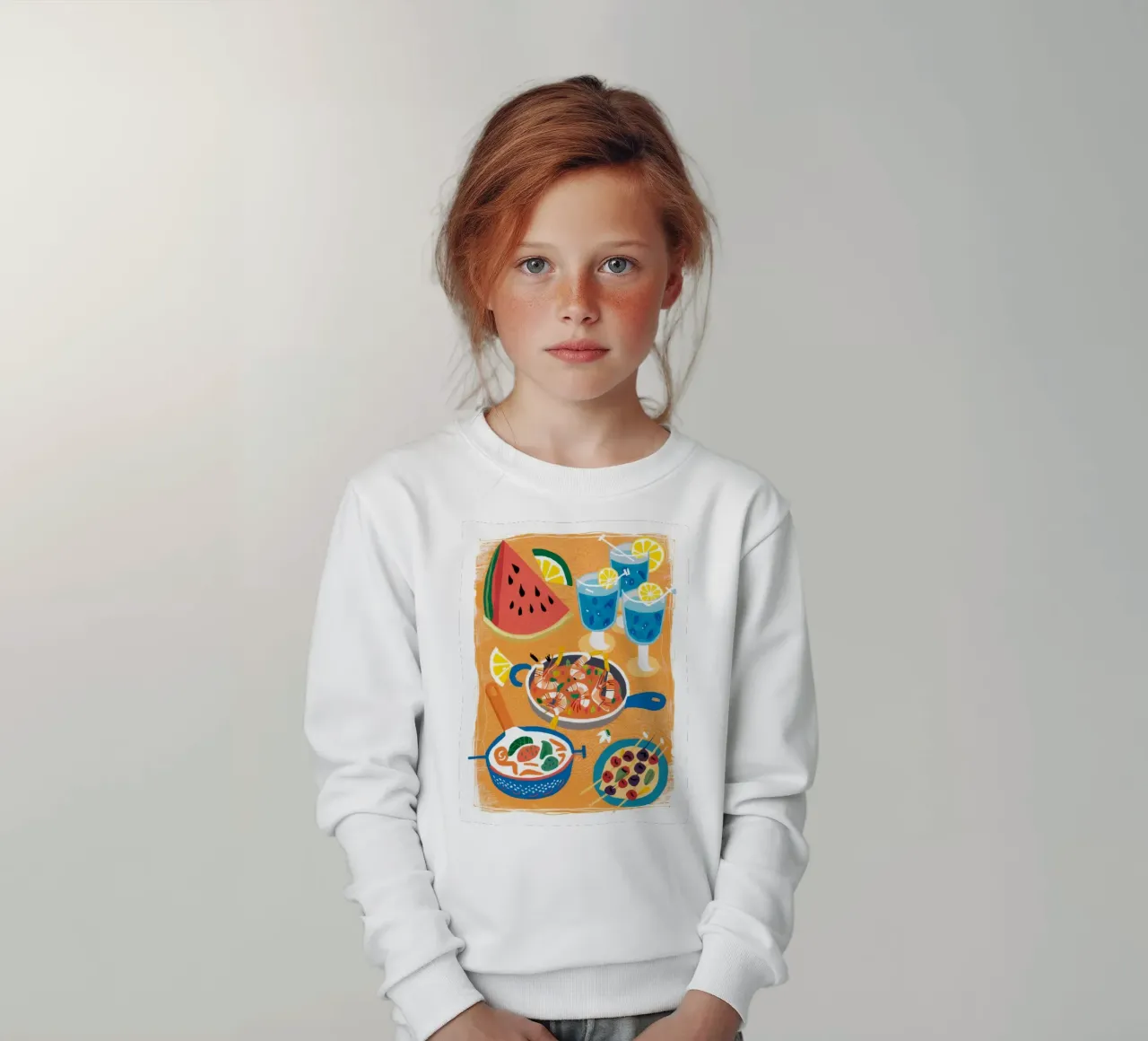 Spread estivo ai frutti di mare felpa bambino da Haven Fantasy