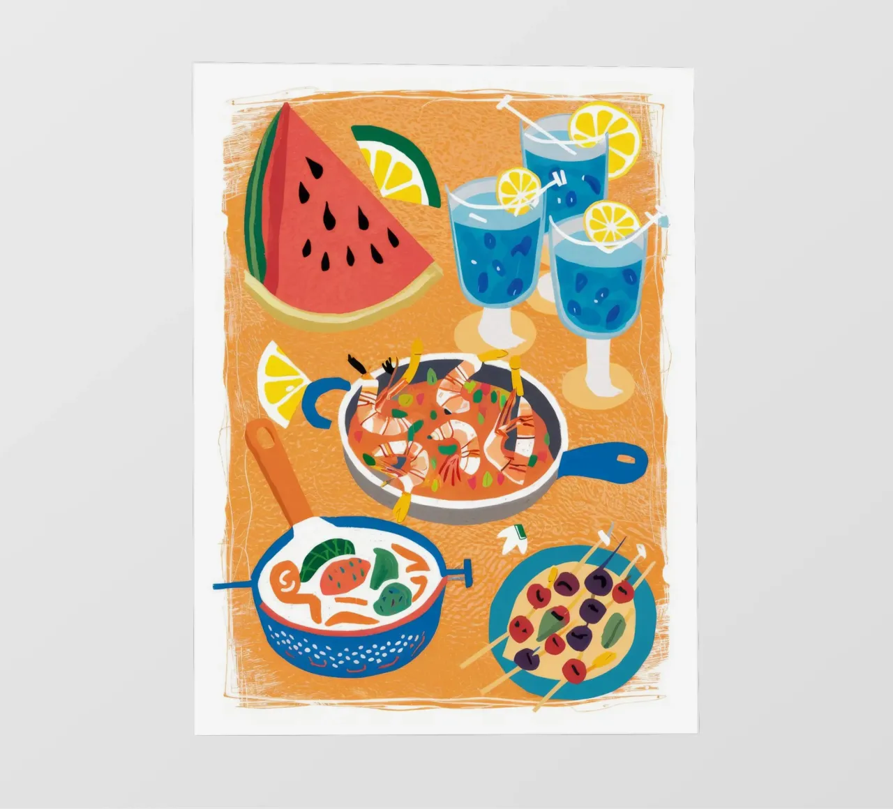 Spread estivo ai frutti di mare telo in pvc da Haven Fantasy