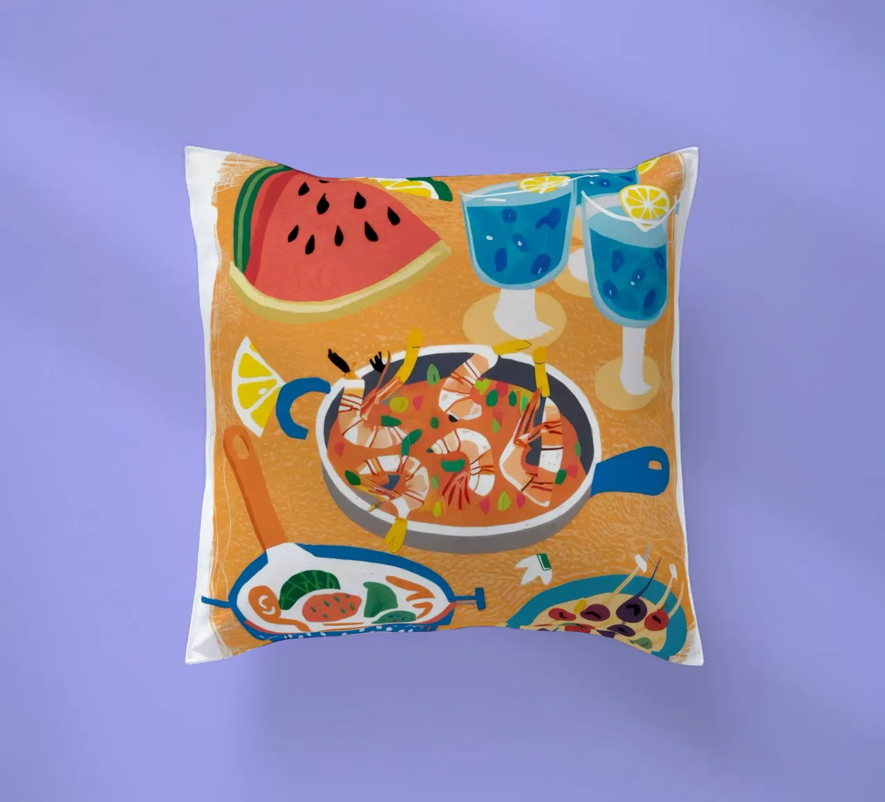 Spread estivo ai frutti di mare cuscino da Haven Fantasy