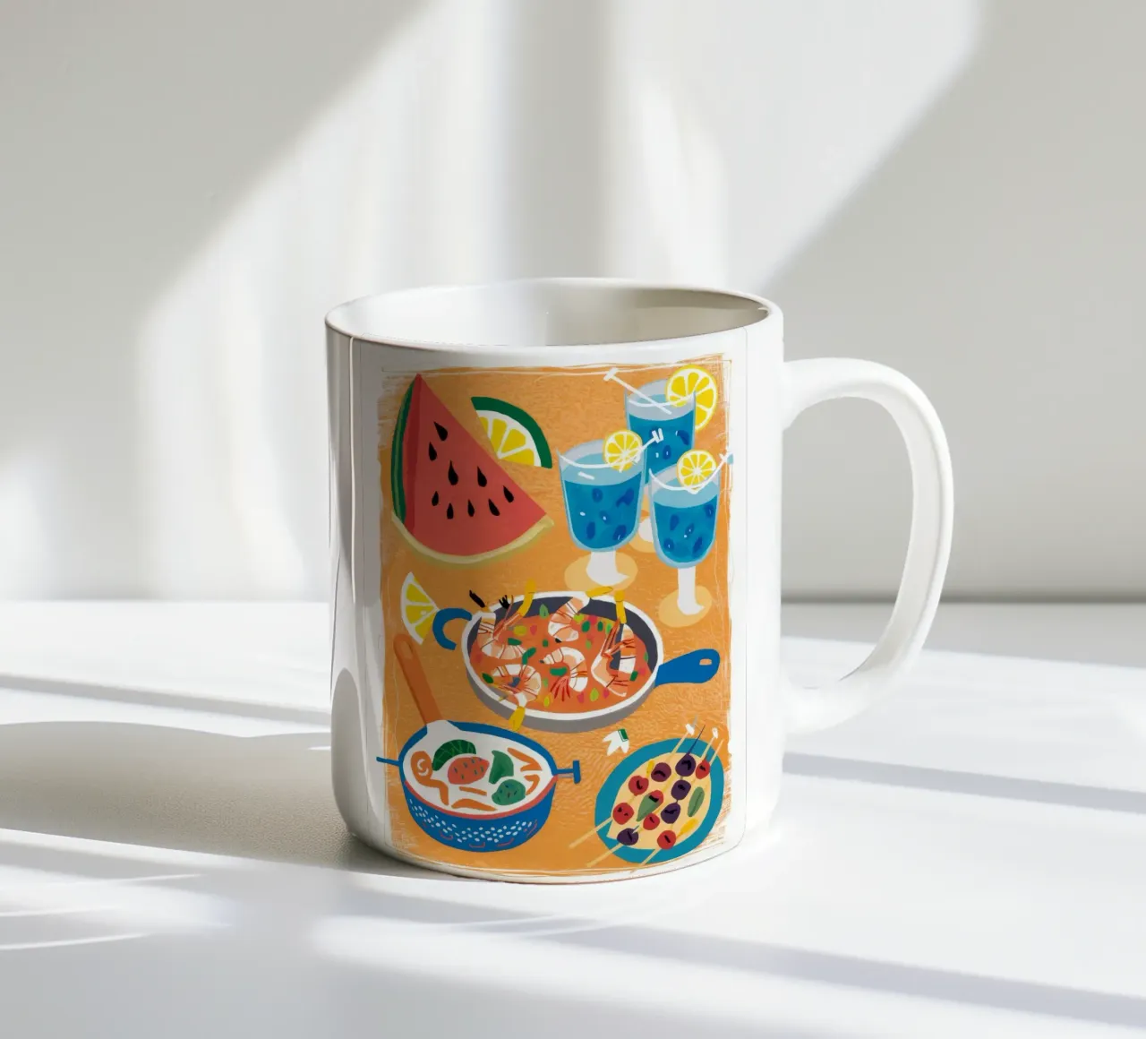 Spread estivo ai frutti di mare tazza in ceramica da Haven Fantasy