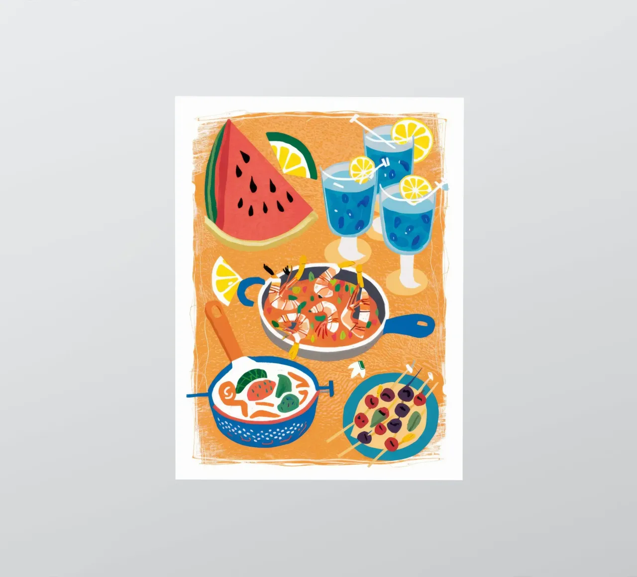Seafood Summer Spread sticker by Haven Fantasy
