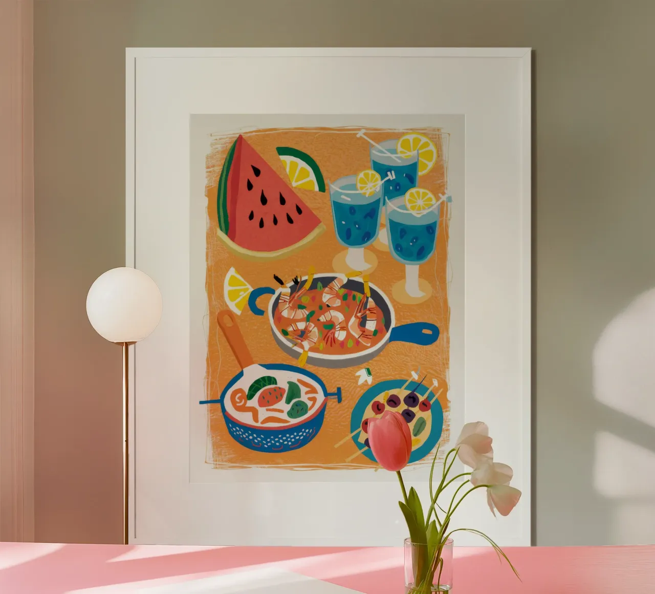 Seafood Summer Spread hahnemühle by Haven Fantasy