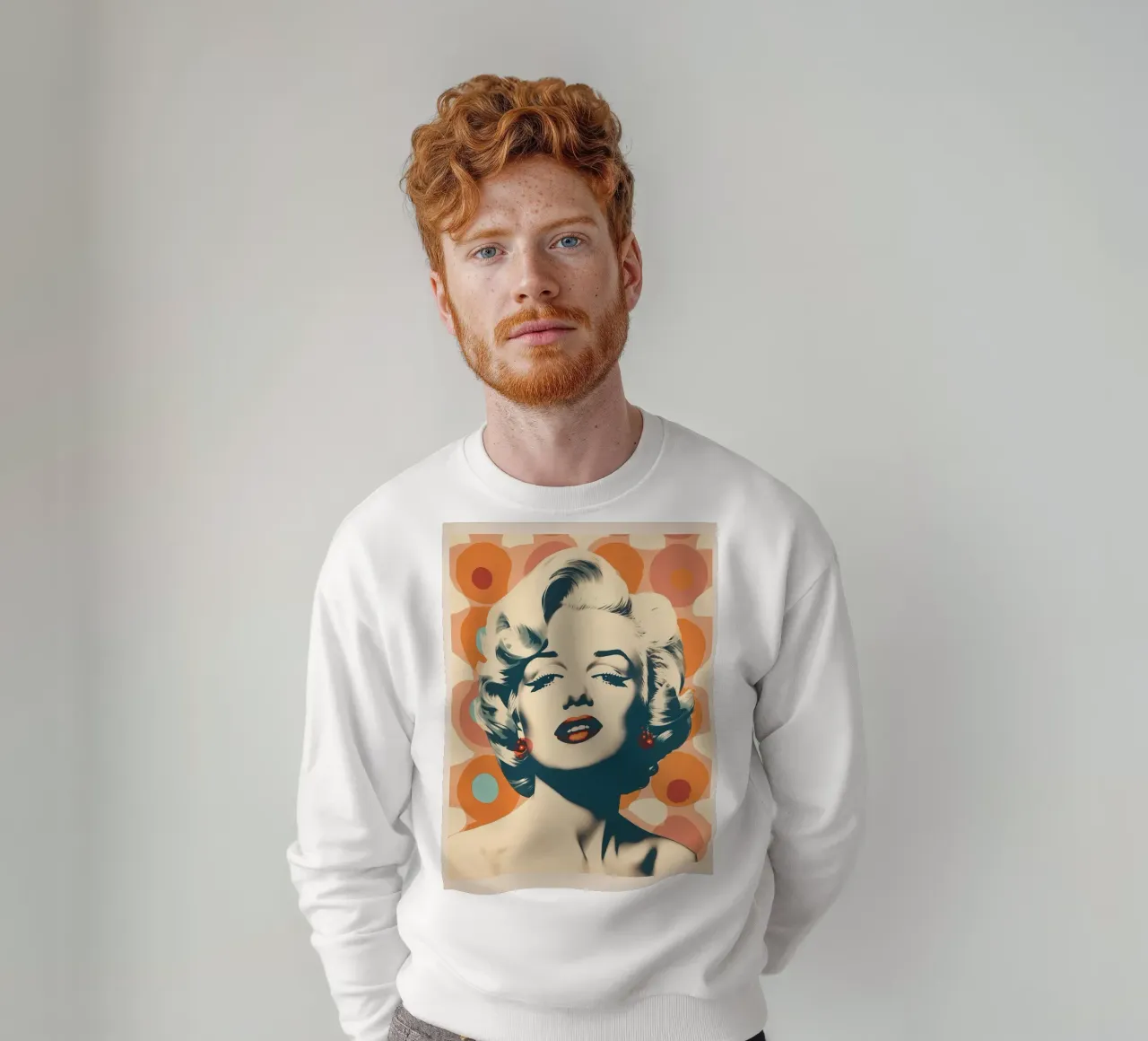 Ritratto retrò di Marilyn Monroe felpa da mandy shop