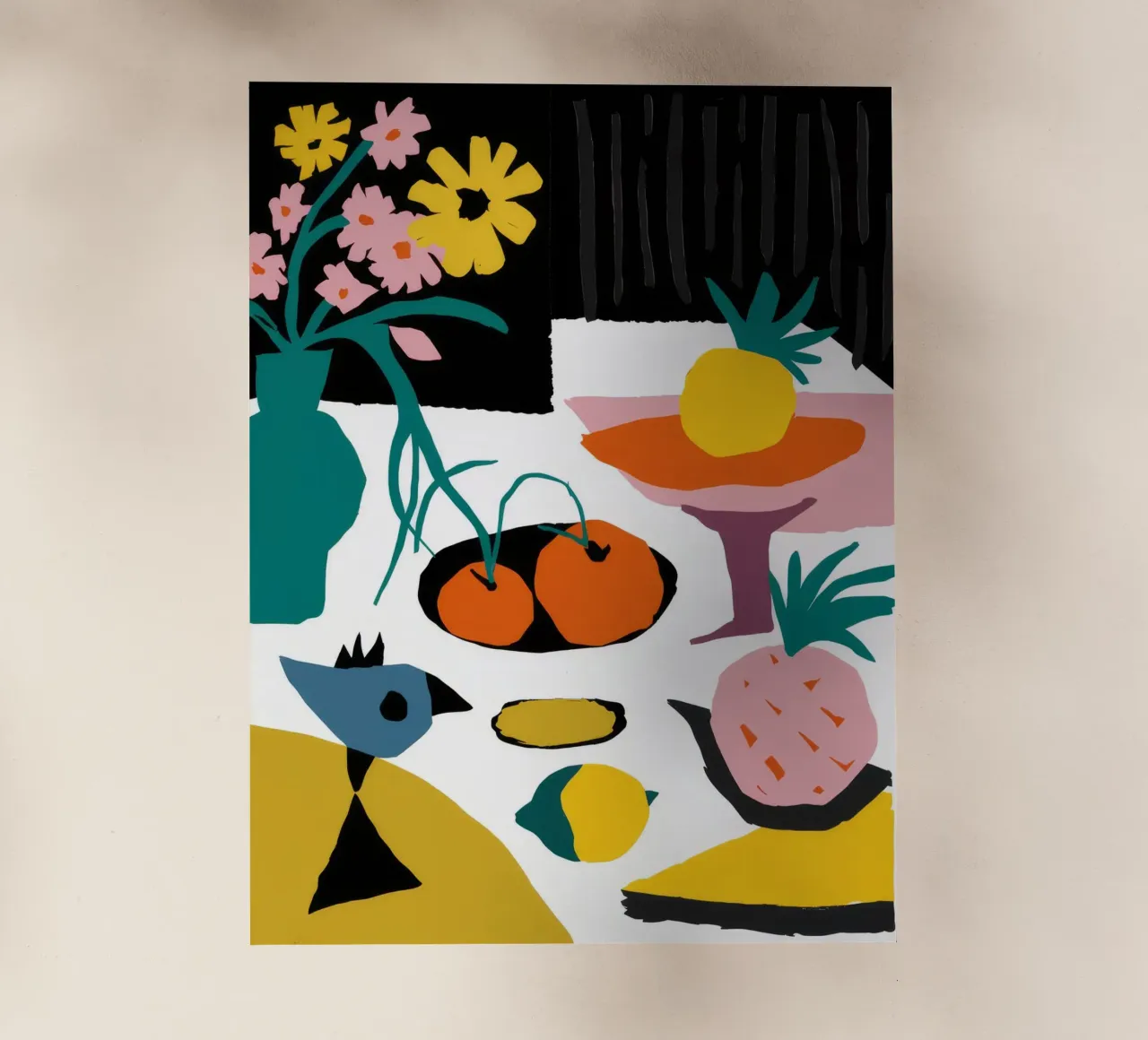 Abstract Fruit Table backlit film by Haven Fantasy