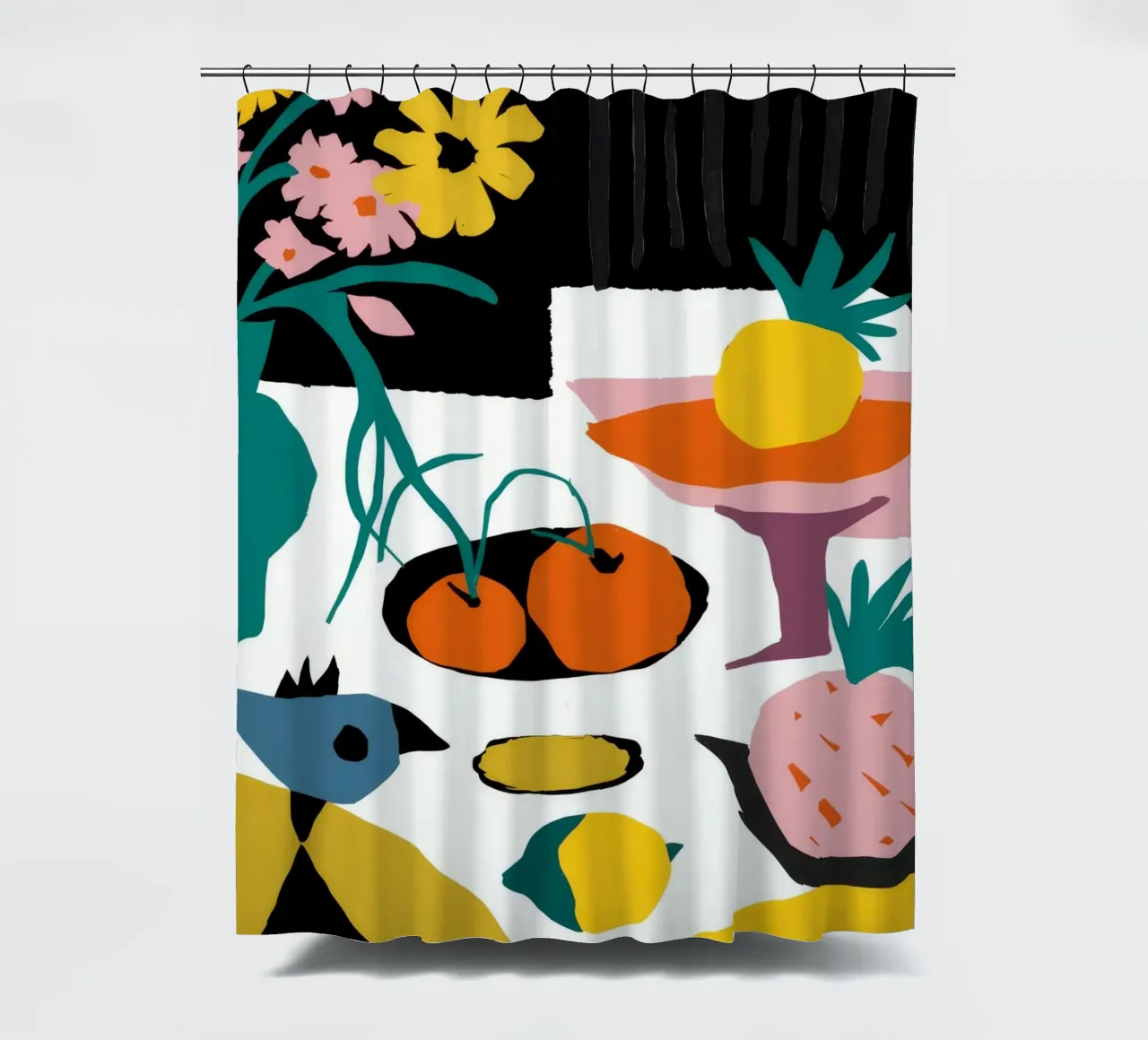 Abstract Fruit Table Duschvorhang von Haven Fantasy