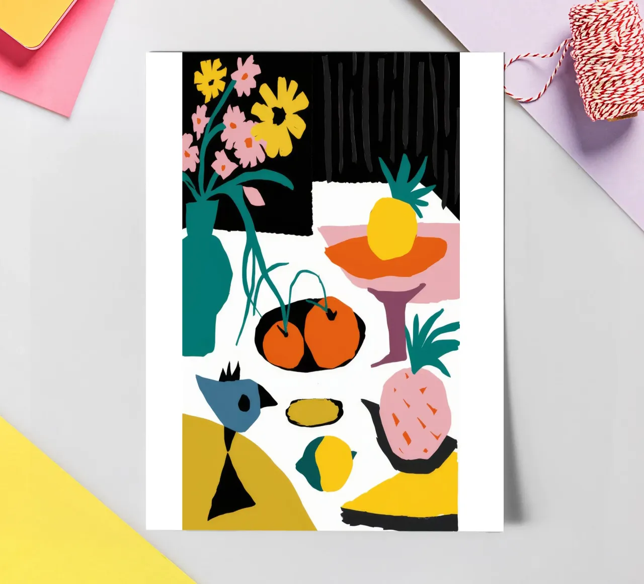 Abstract Fruit Table Stickerbogen von Haven Fantasy