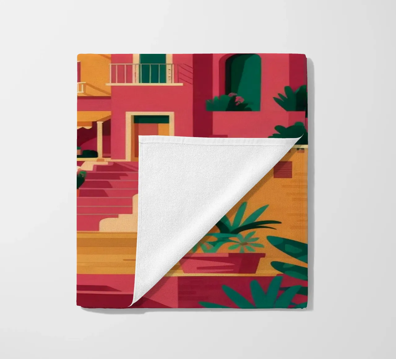 Seaside Sunset Vista beach towel by Muse Artworks