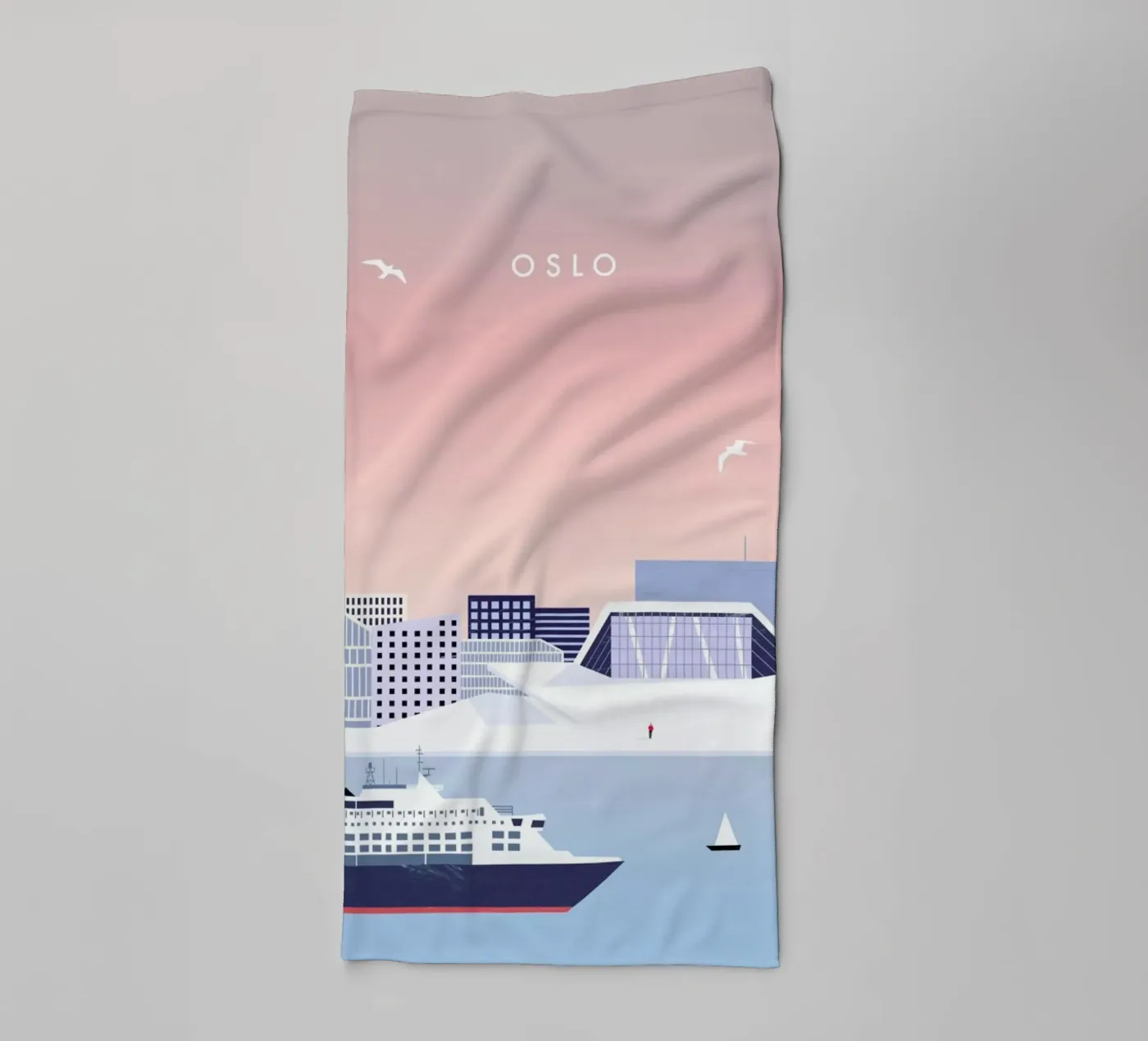 Oslo badhanddoek van Katinka Reinke