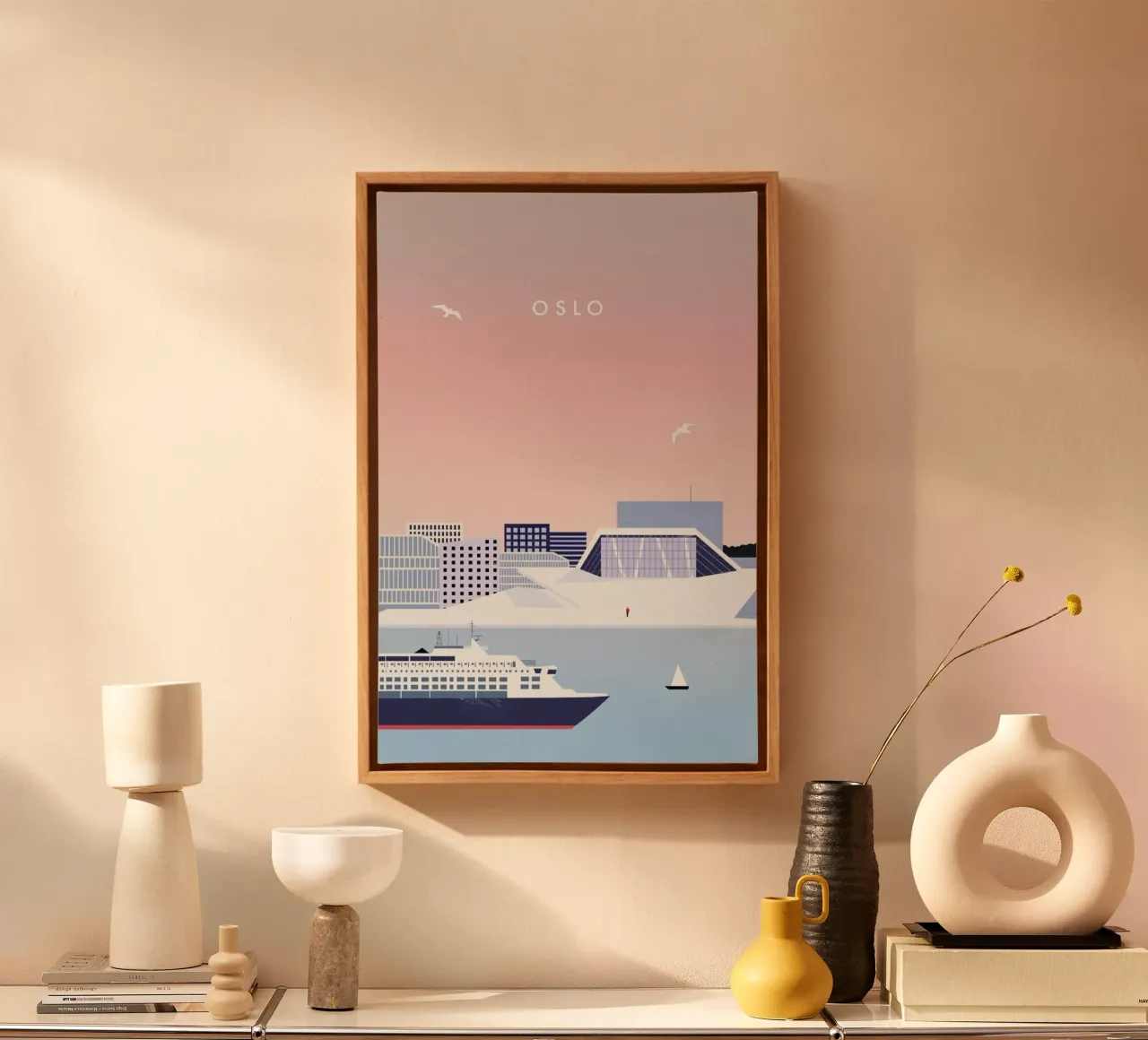 Oslo canvas with Floater frame by Katinka Reinke