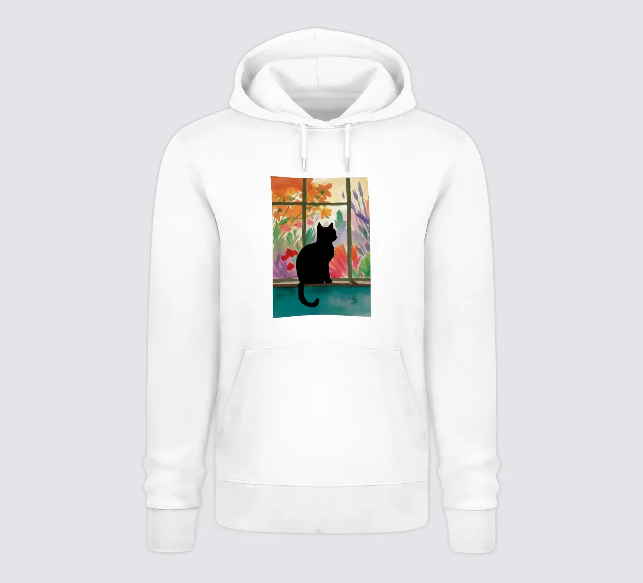 Gatto davanzale felpa con cappuccio da FadeAura