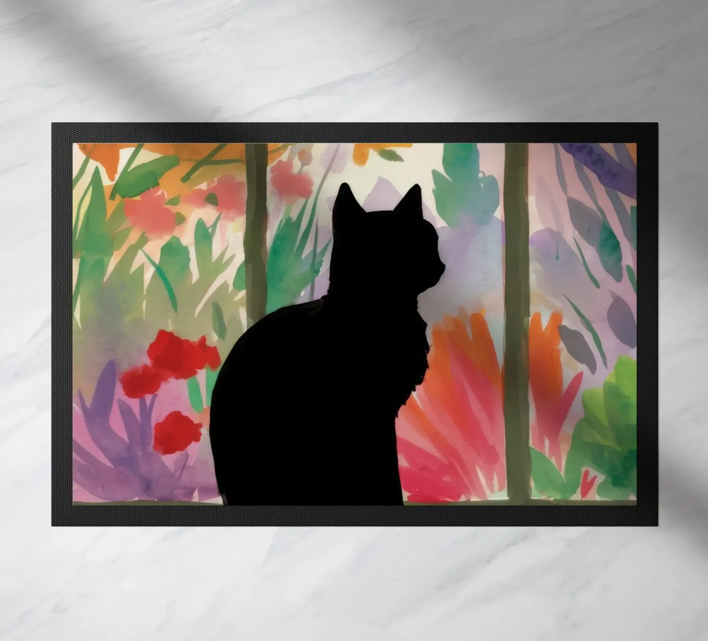 Window Sill Cat doormat by FadeAura