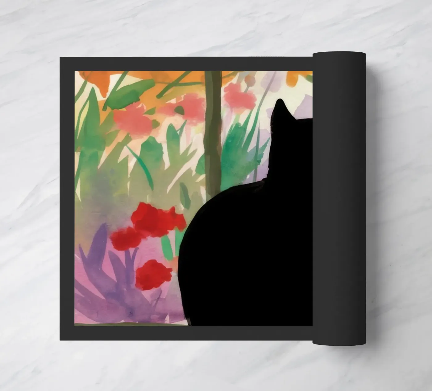 Window Sill Cat doormat by FadeAura