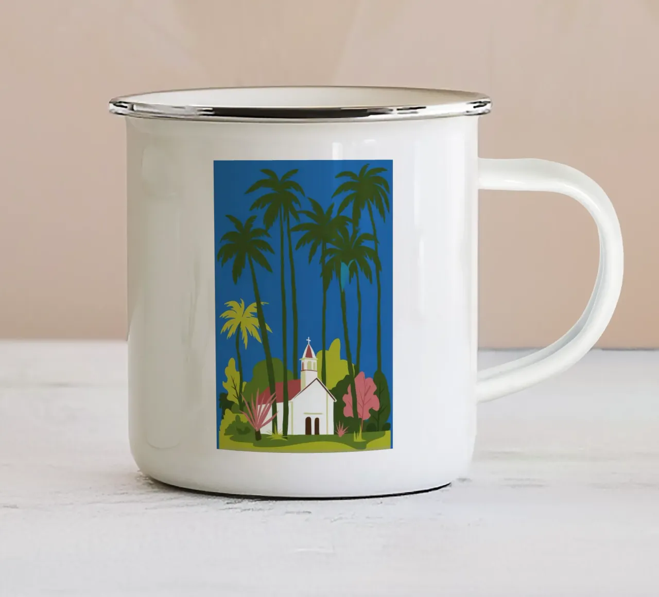 Cappella delle Palme tazza in smalto da Muse Artworks