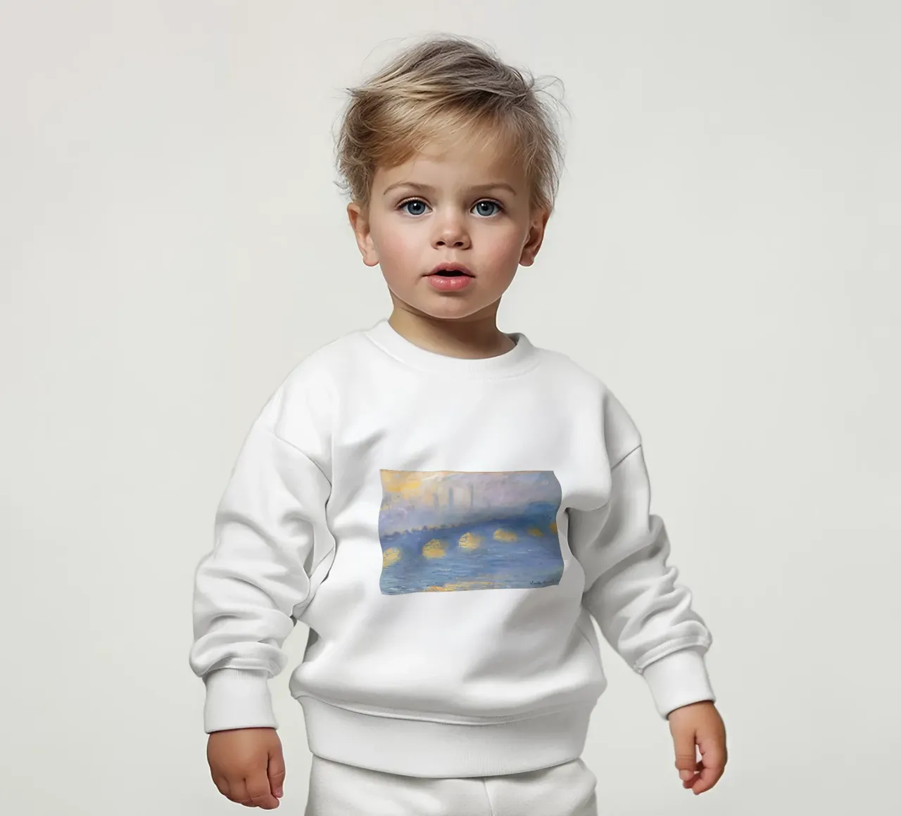 Ponte di Waterloo felpa neonato da D1 Shop