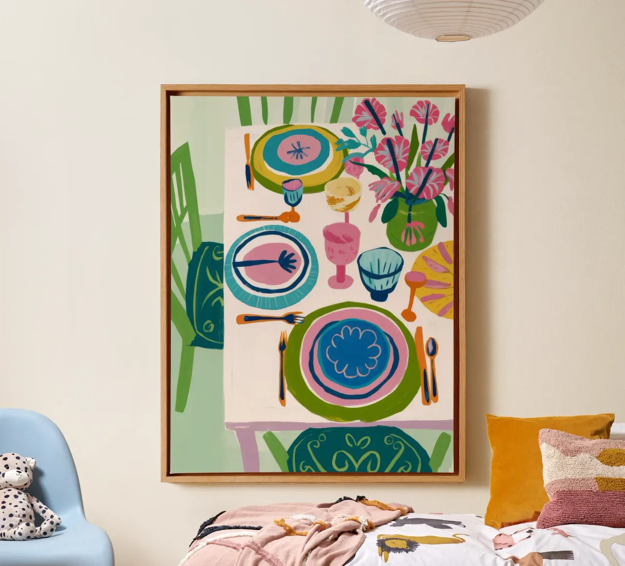 Overhead Tea Service canvas by Stone Decade