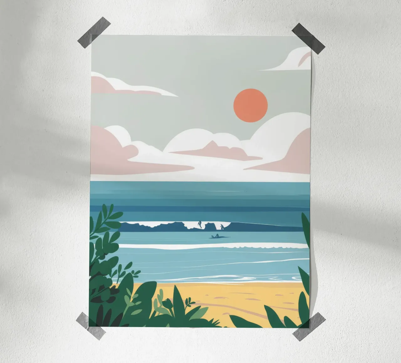 Serena vista sull'oceano poster da Muse Artworks