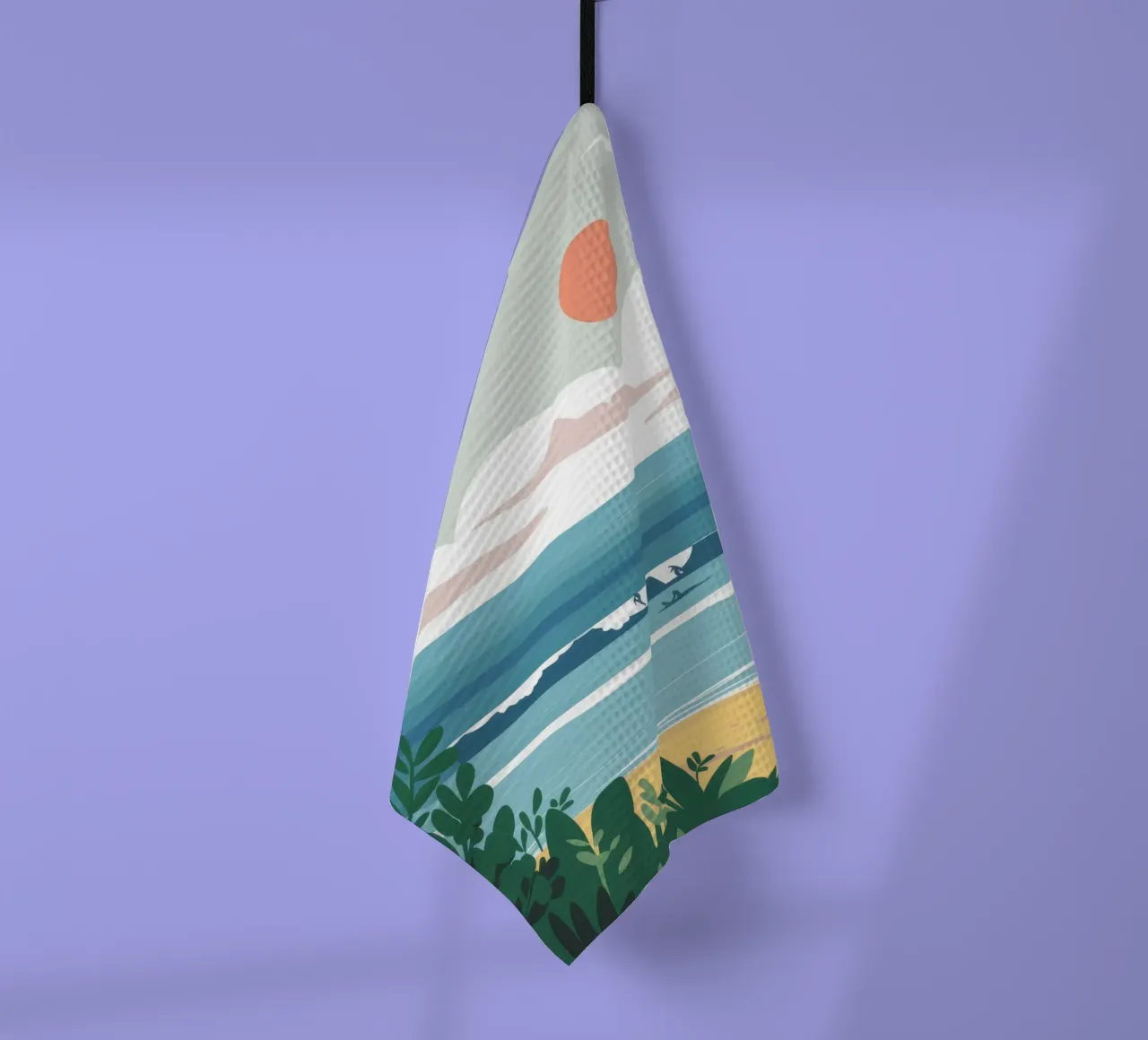 Vue sereine sur l'océan torchon de Muse Artworks