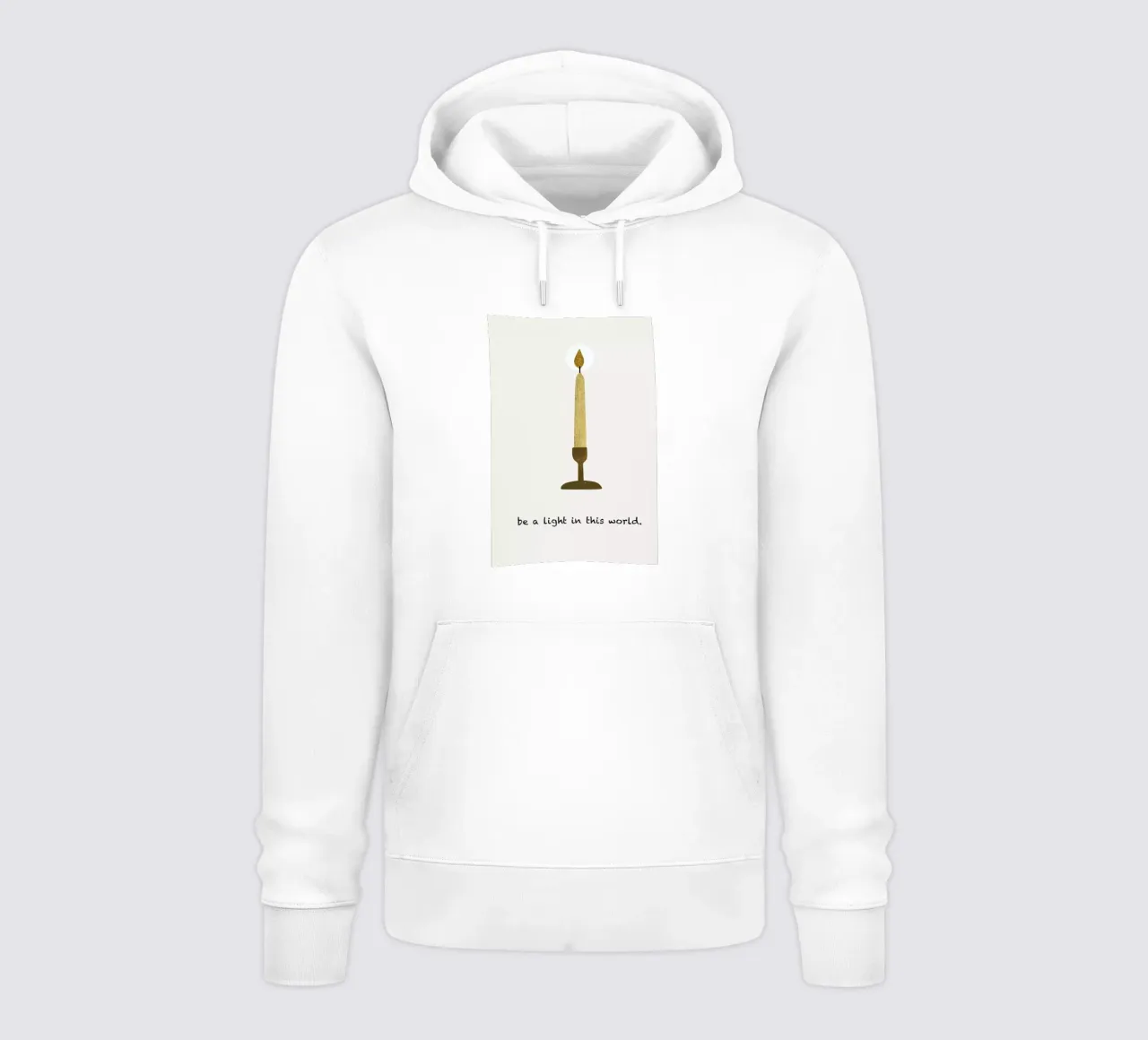 Be A Light felpa con cappuccio da Kubistika
