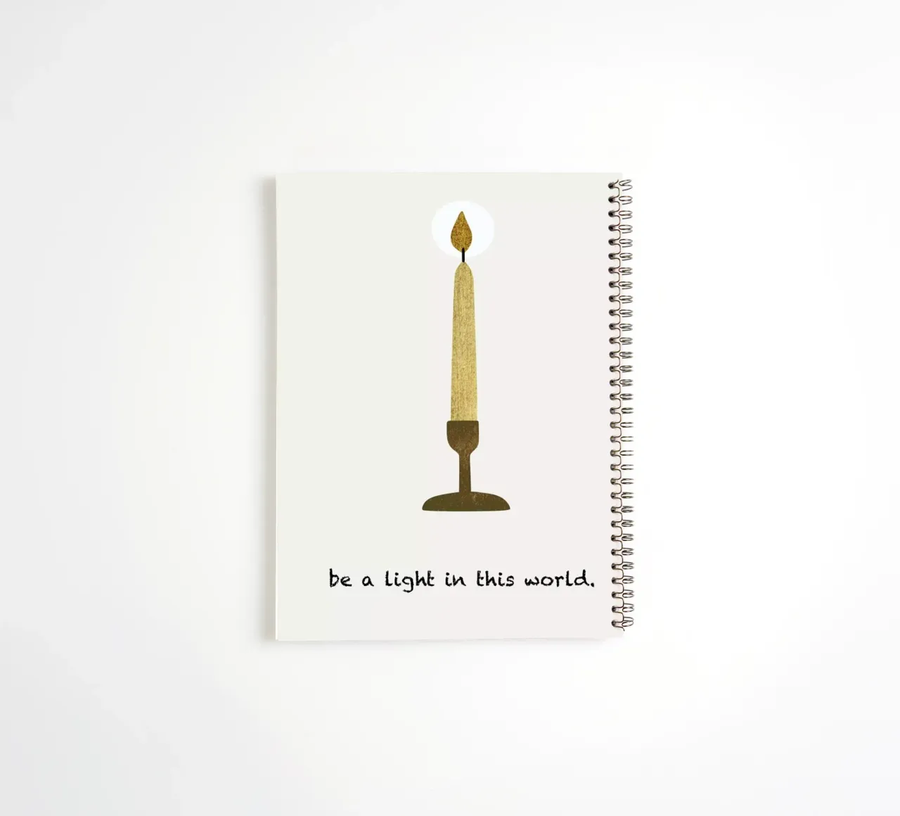 Be A Light spiral notebook by Kubistika