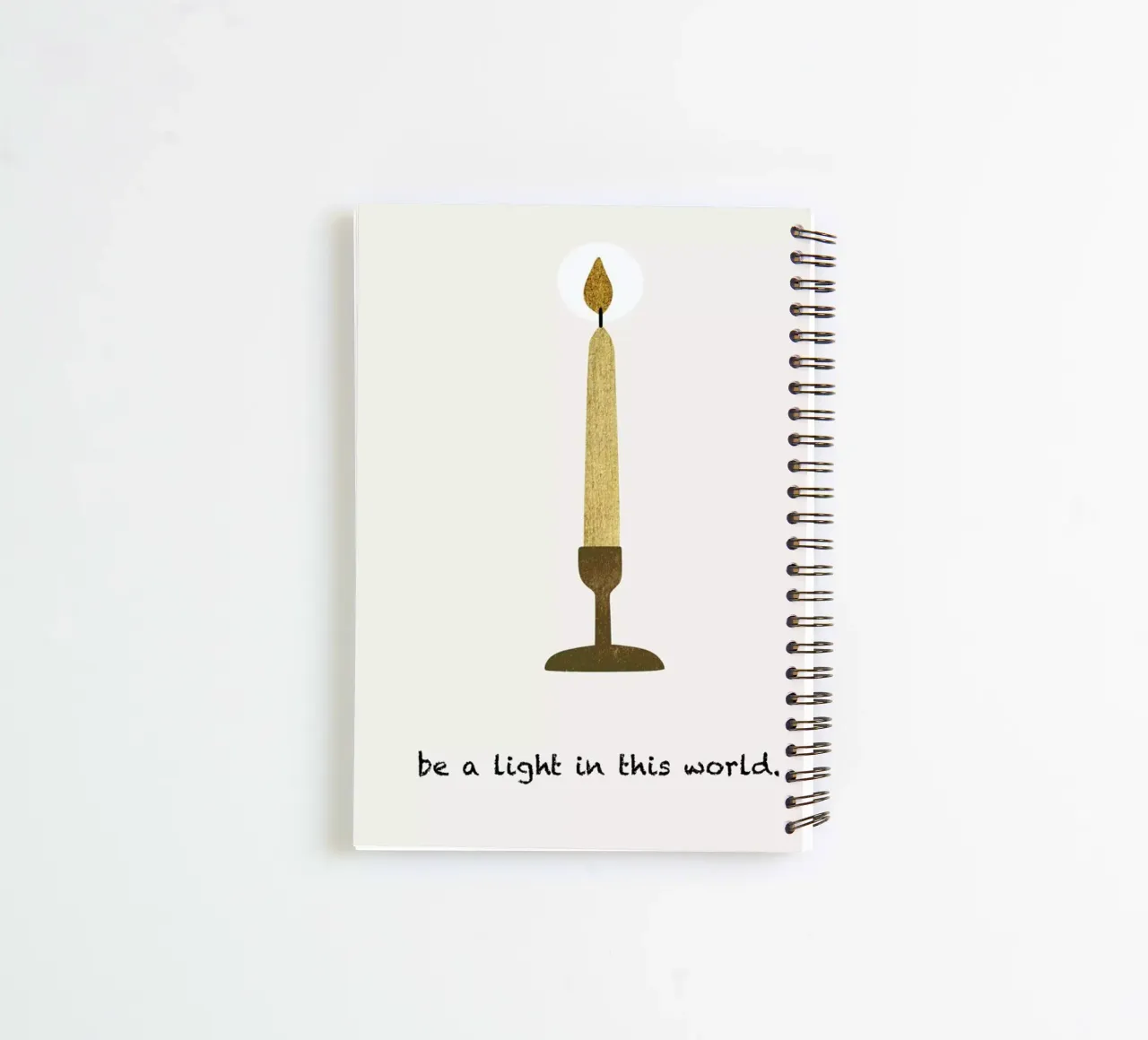 Be A Light spiral notebook by Kubistika