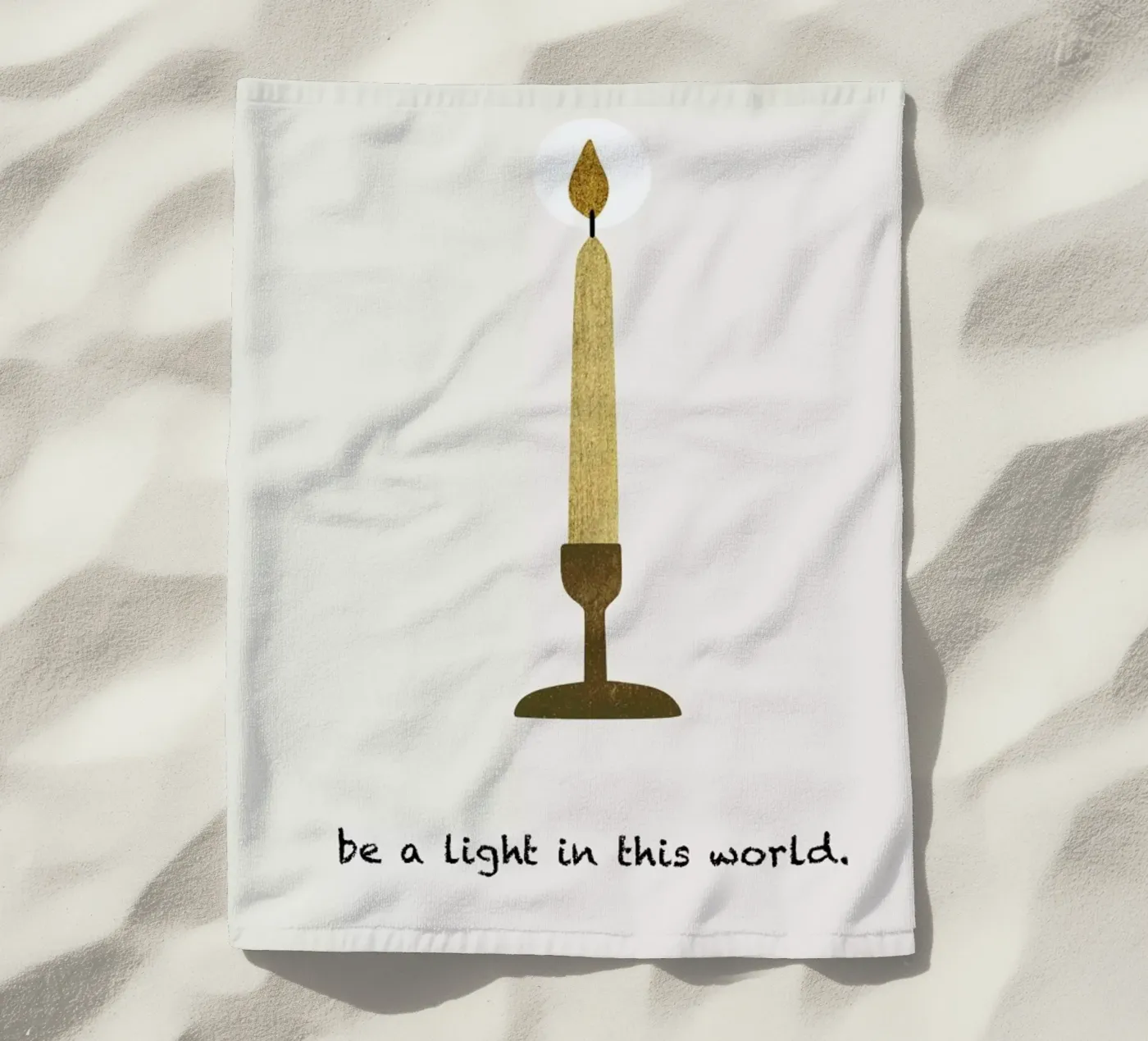 Be A Light strandhanddoek van Kubistika