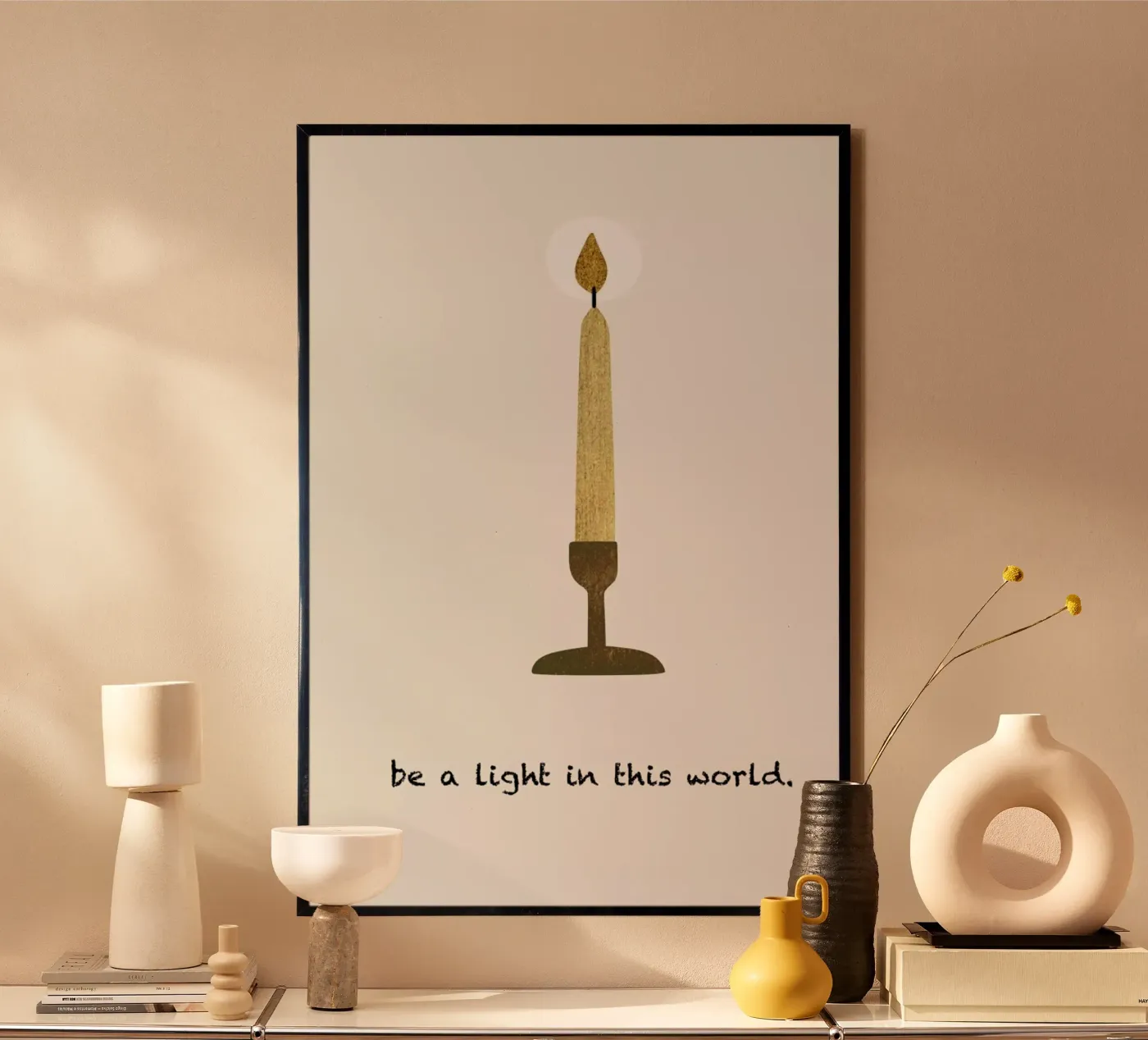 Be A Light poster by Kubistika