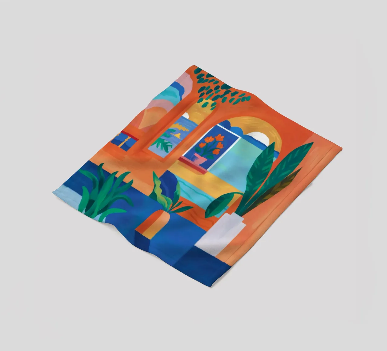 Cortile Pianta Immobile coperta in pile da Muse Artworks