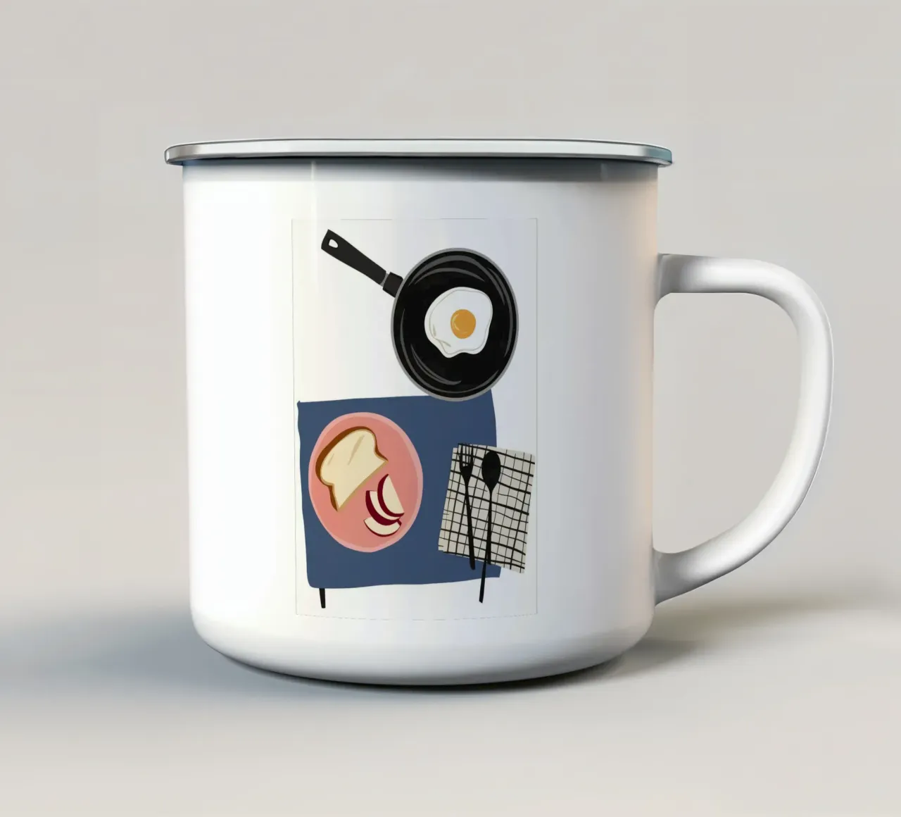 Colazione semplice tazza in smalto da Haven Fantasy