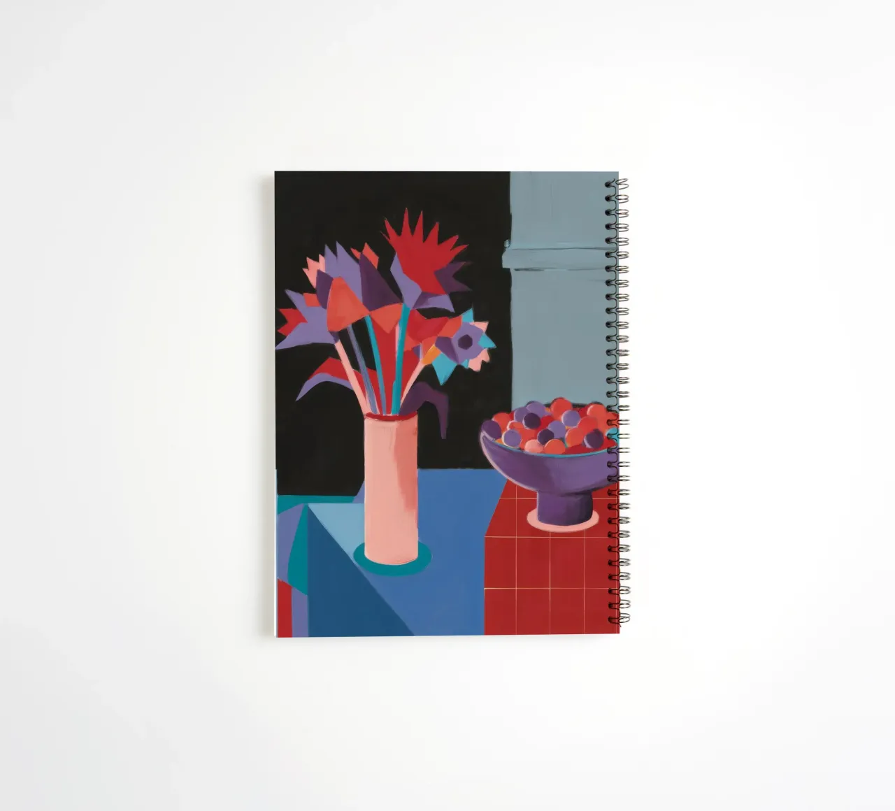 Red Tile Still Life spiral notebook by Stone Decade