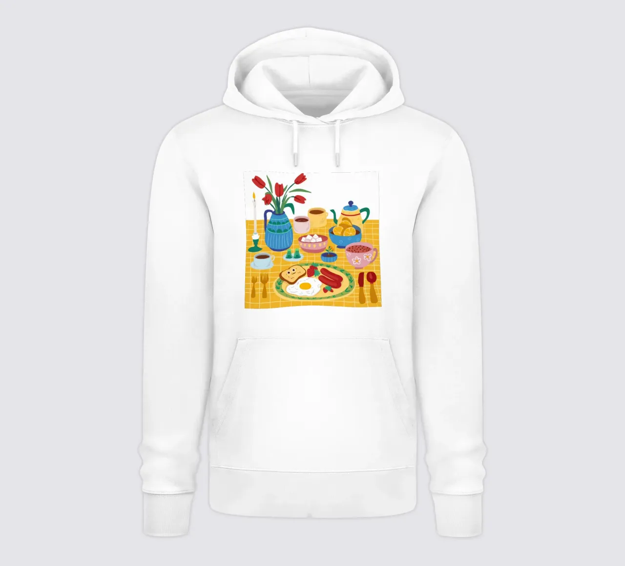 Banchetto per la colazione gioiosa felpa con cappuccio da Haven Fantasy