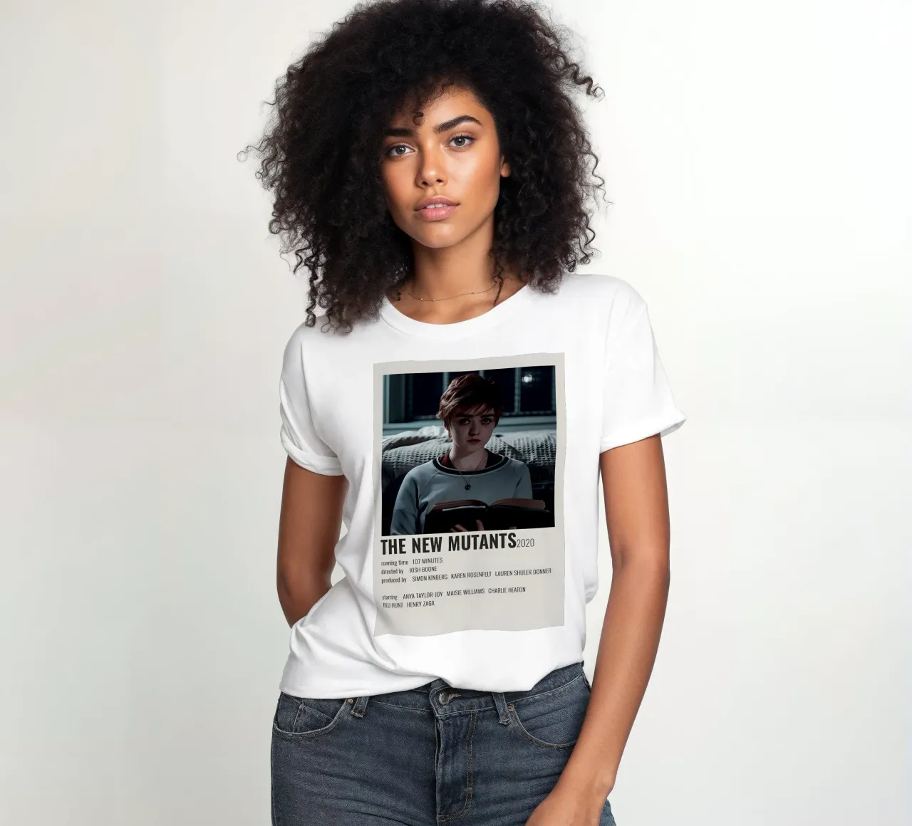 THE NEW MUTANTS2020 women's fitted t-shirt by MVFminimalist
