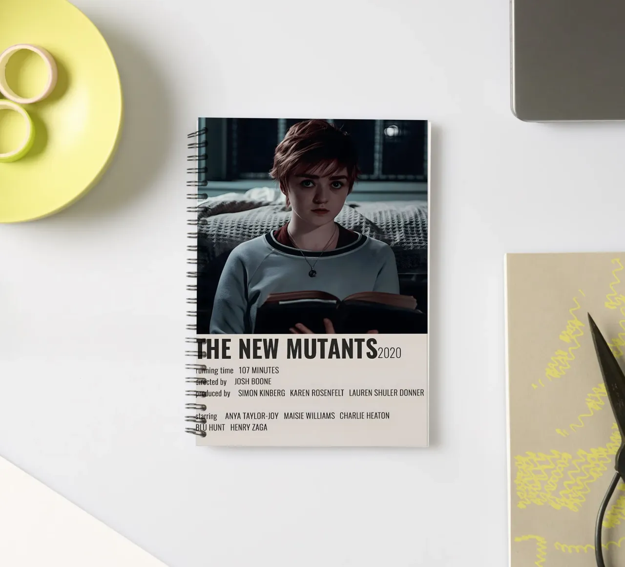 THE NEW MUTANTS2020 spiral notebook by MVFminimalist