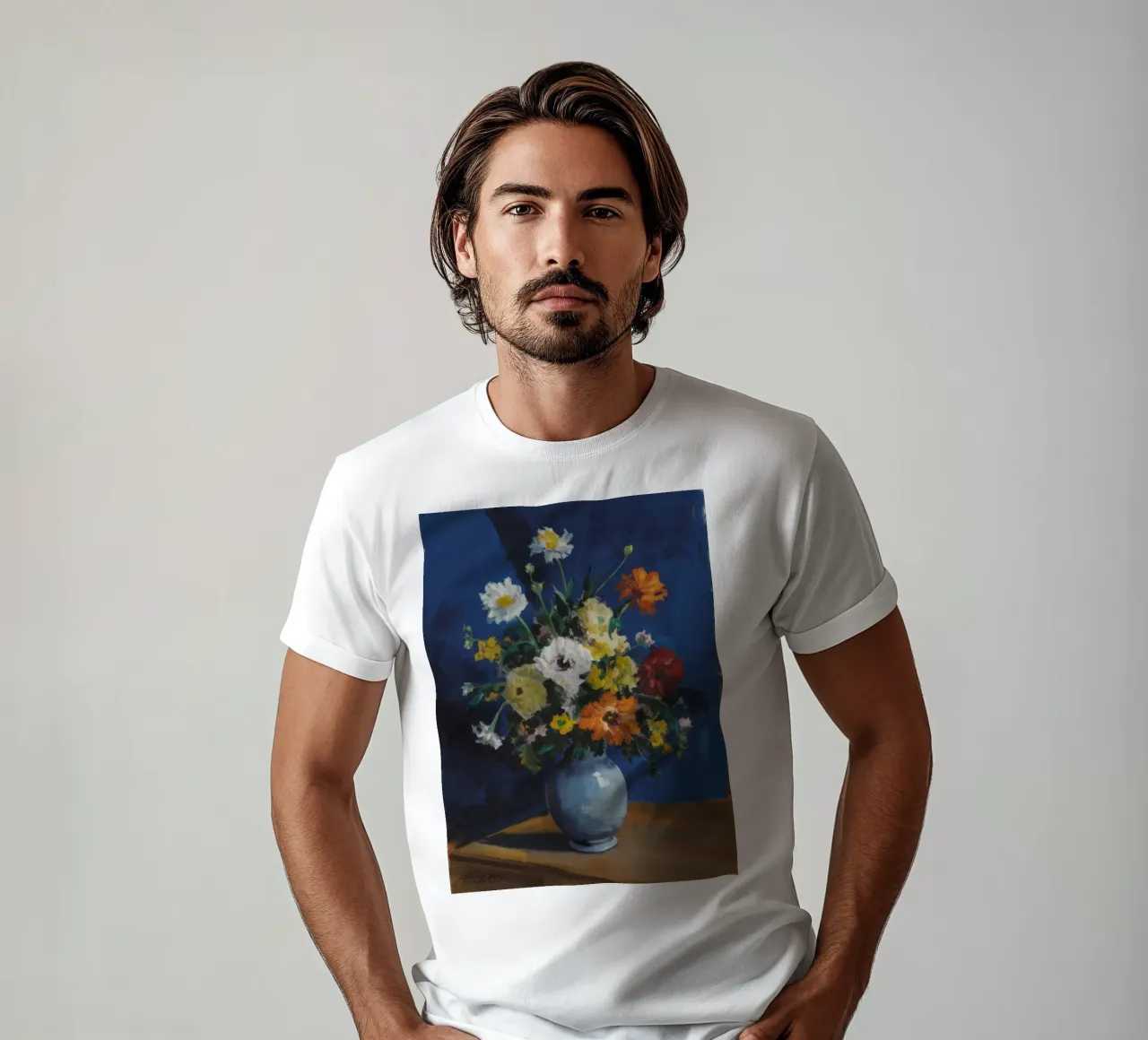Bouquet classico bianco t-shirt da Stone Decade