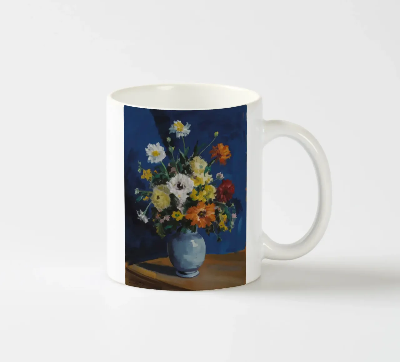 Bouquet classico bianco tazza in ceramica da Stone Decade