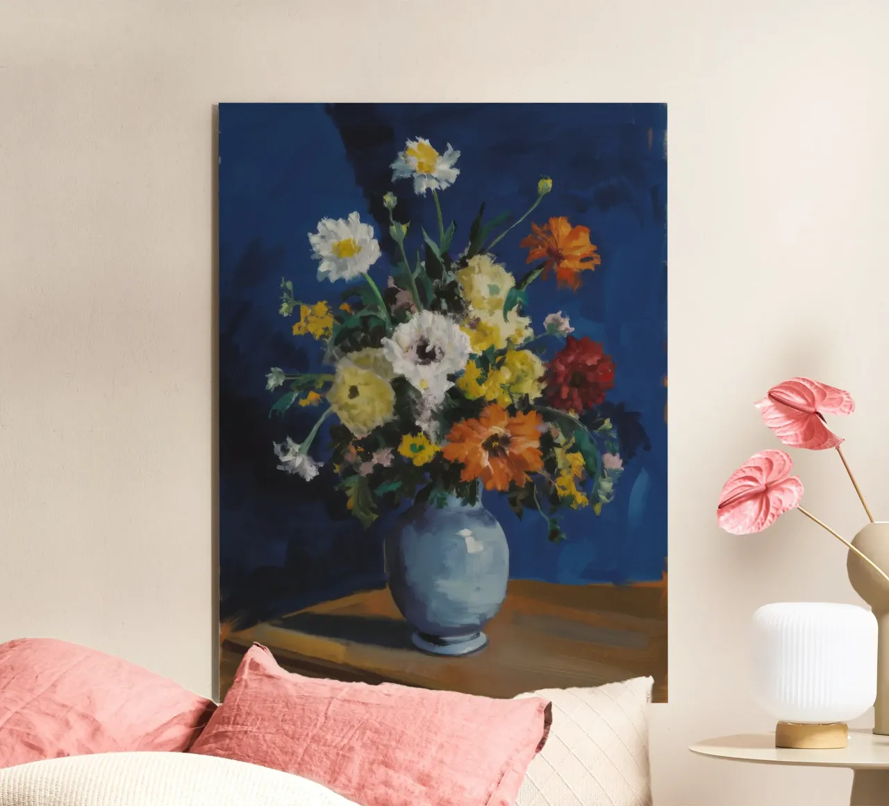 Bouquet classico bianco alluminio dibond da Stone Decade