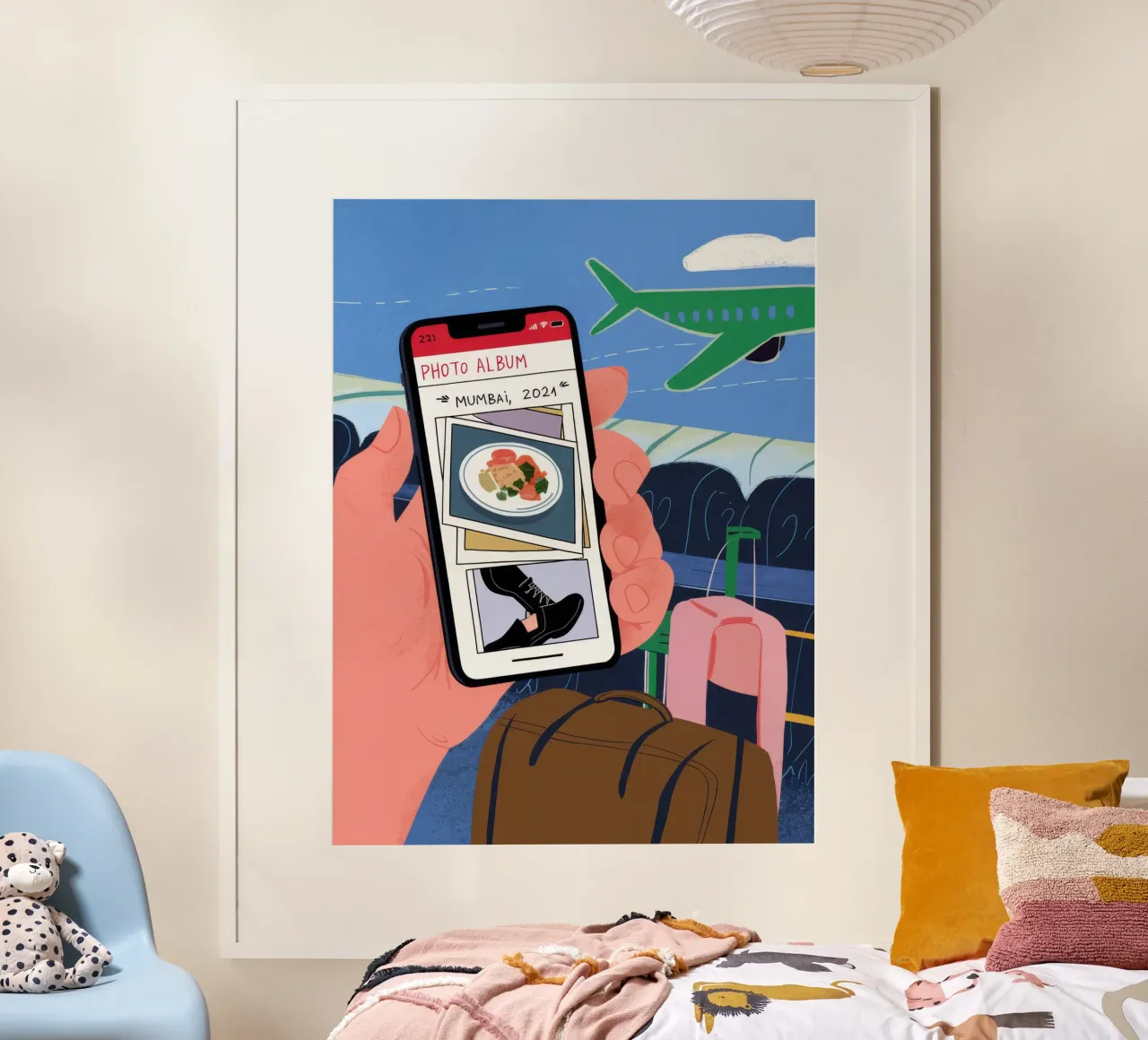 Scelta di viaggio digitale poster con telaio in legno da Haven Fantasy