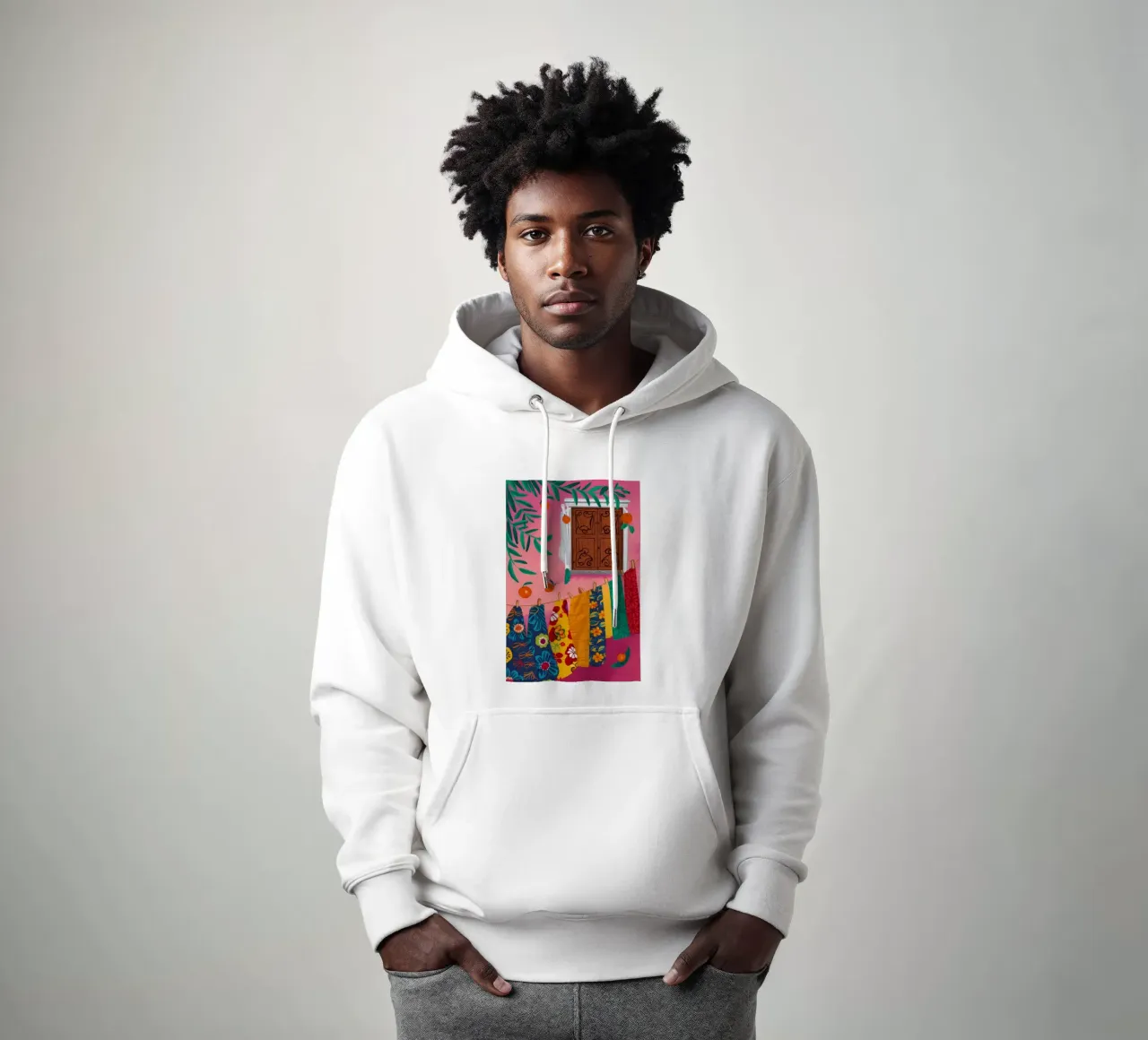 Textiles colgantes eclécticos sudadera con capucha de Muse Artworks