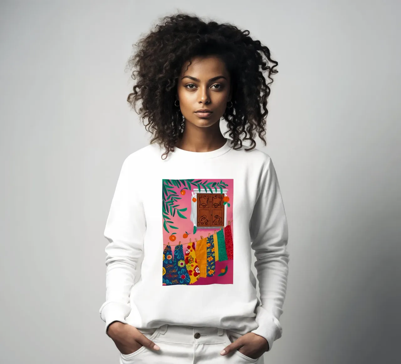 Textiles colgantes eclécticos sudadera de Muse Artworks
