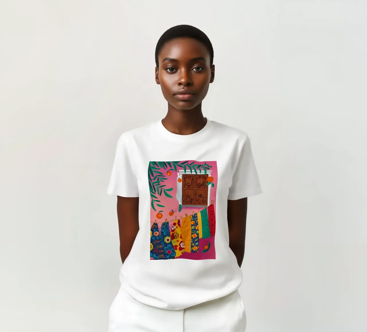 Eclectic Hanging Textiles t-shirt by Muse Artworks