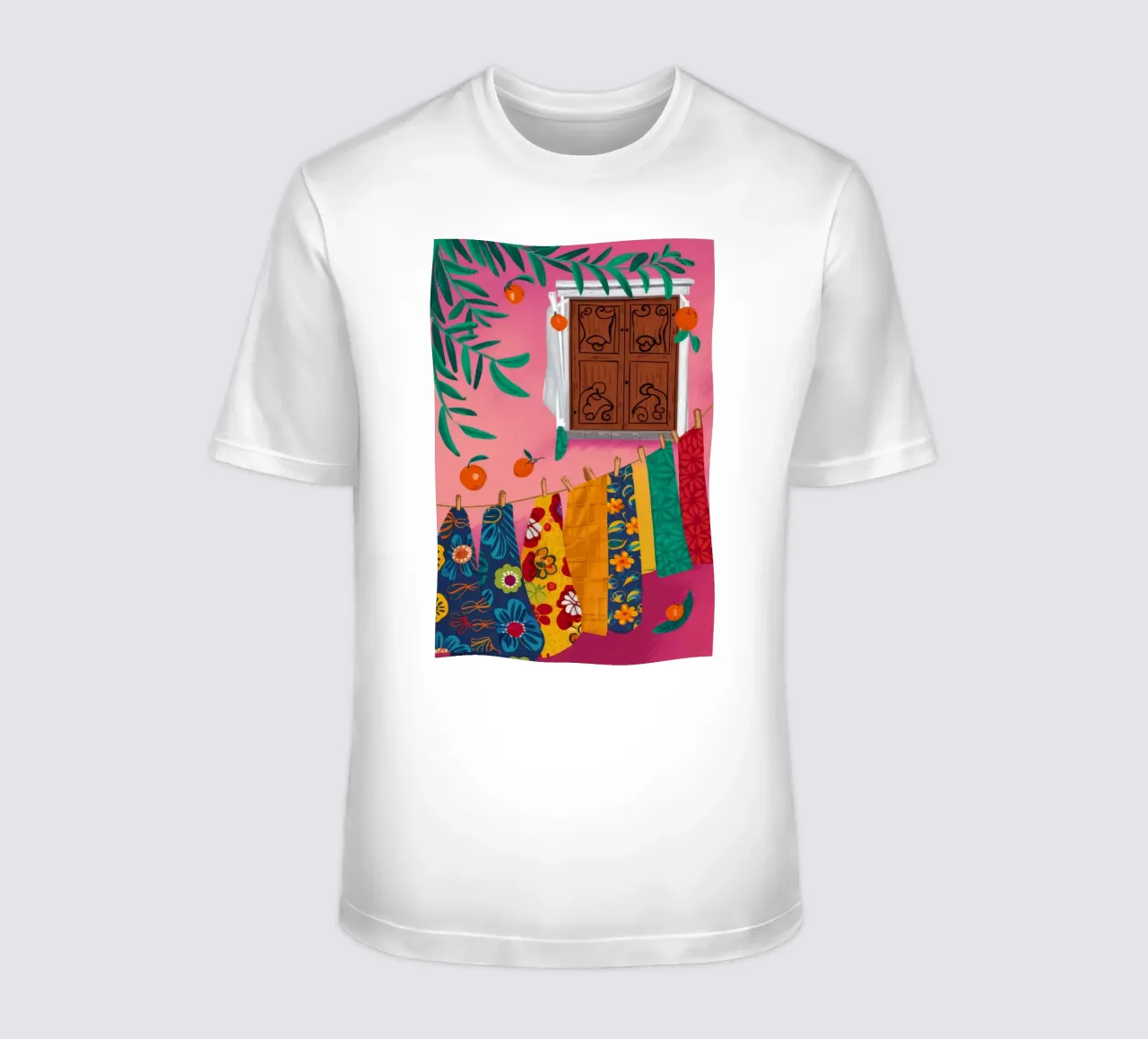 Eclectic Hanging Textiles t-shirt by Muse Artworks