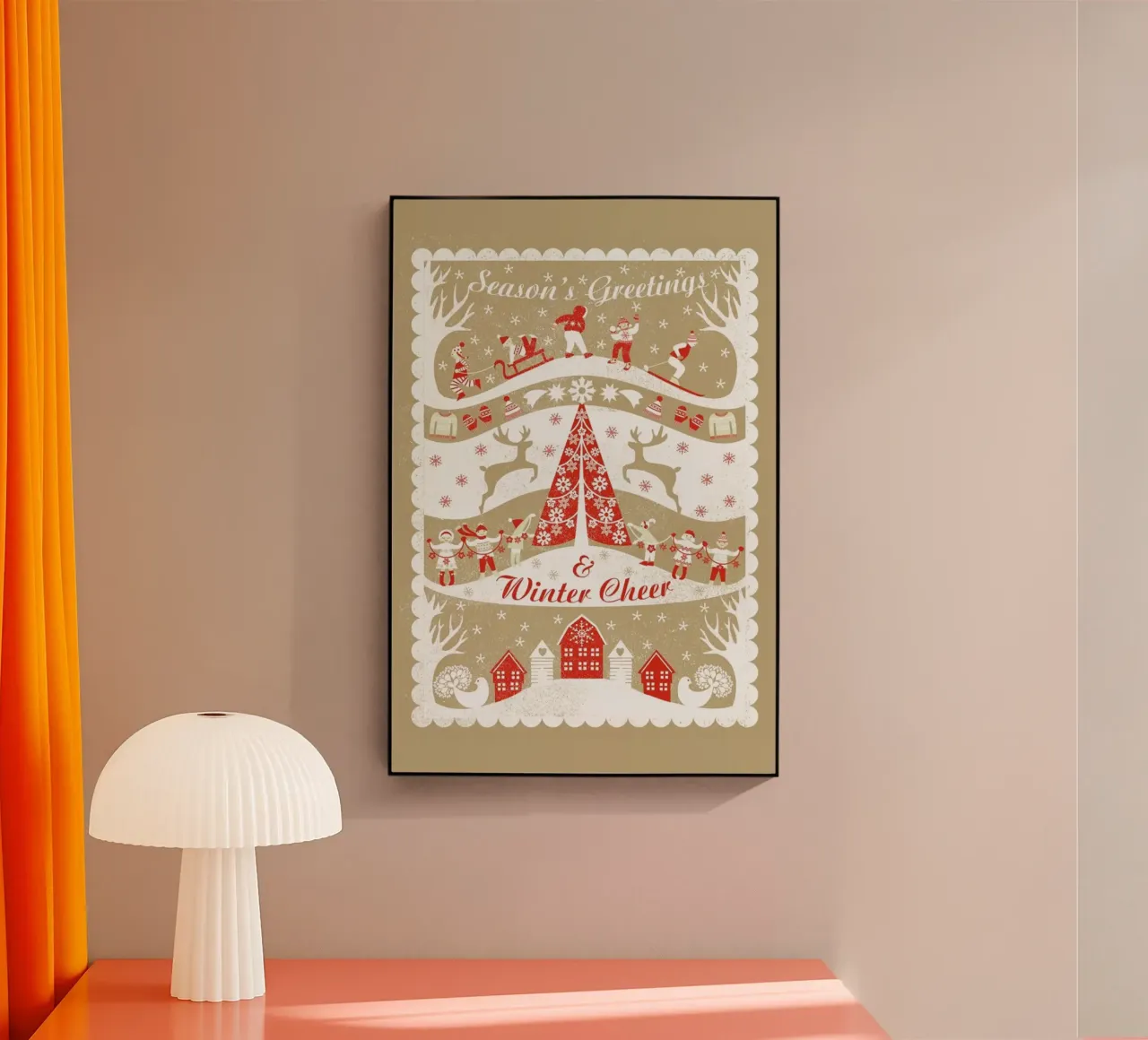 Christmas Scene plexiglass da Catherine Aguilar