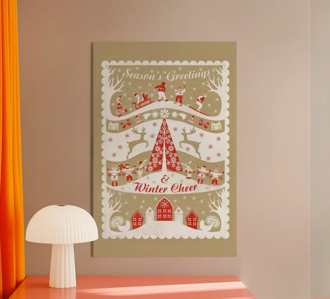 Christmas Scene plexiglass da Catherine Aguilar
