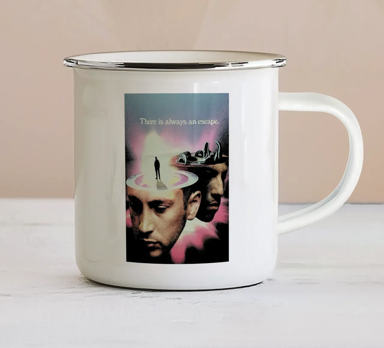 C'è sempre una fuga ventuno piloti Arte tazza in smalto da music soul