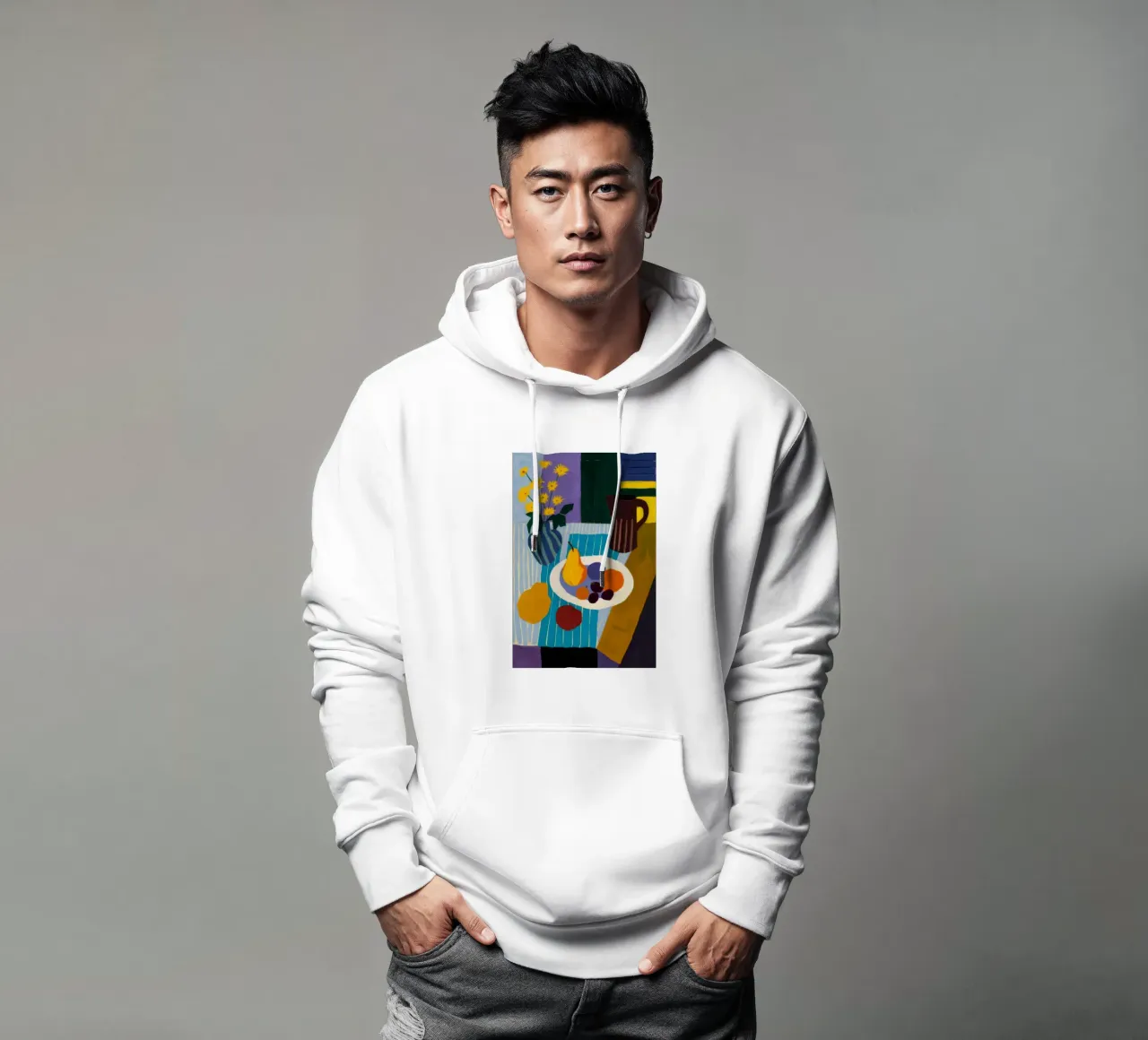 Bodegón en bloques de color sudadera con capucha de Stone Decade