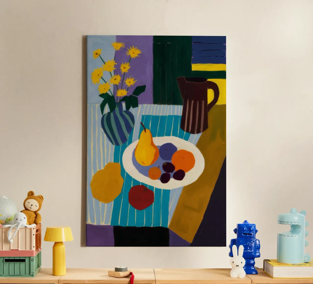 Color Block Still Life canvas by Stone Decade