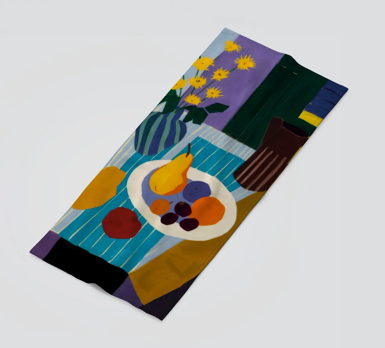 Color Block Still Life beach towel by Stone Decade