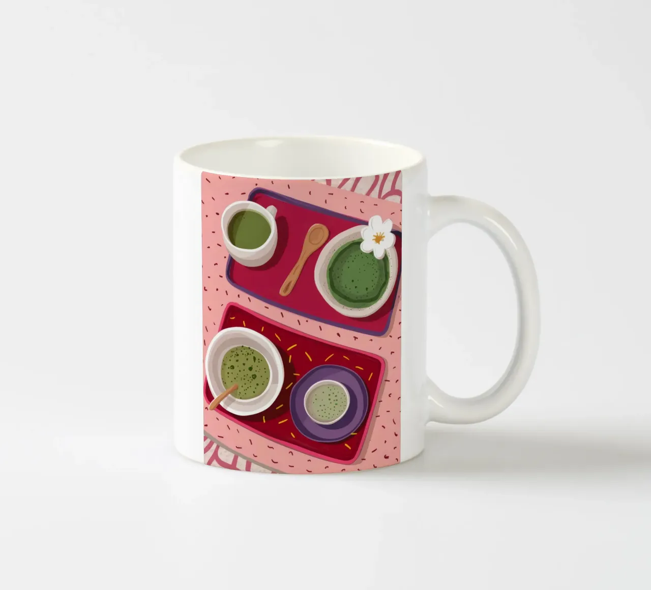 Momento Matcha Flatlay tazza in ceramica da Haven Fantasy
